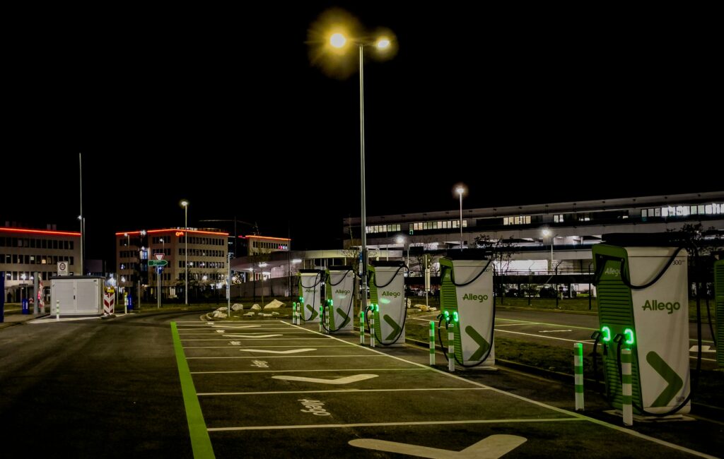 EV charging infrastructure network supporting electric vehicles