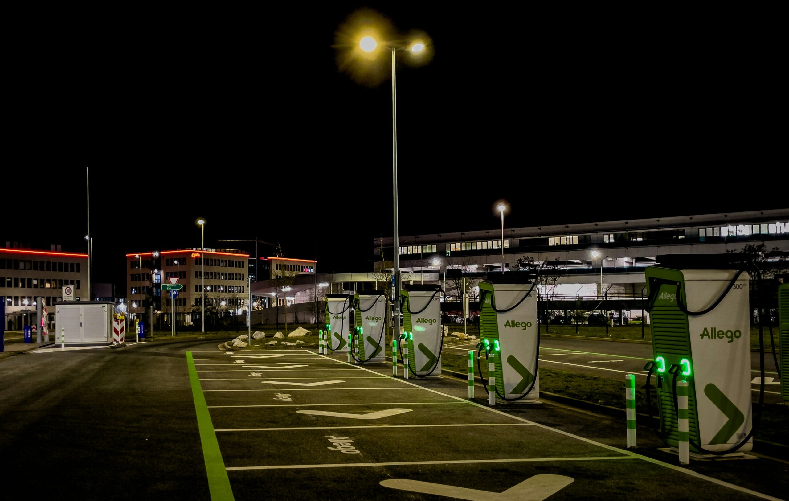 EV charging infrastructure network supporting electric vehicles