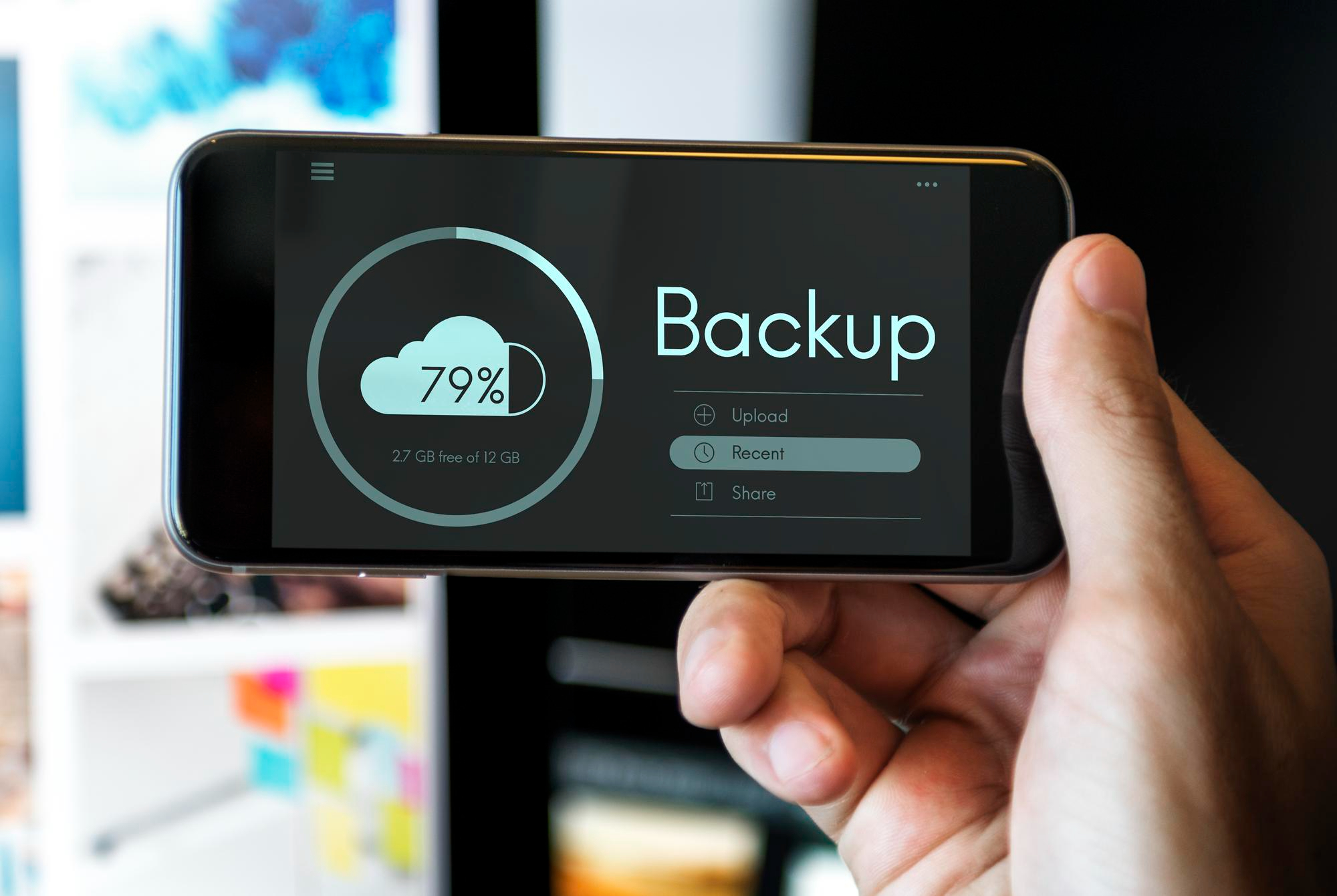 smartphone storage performance and backup