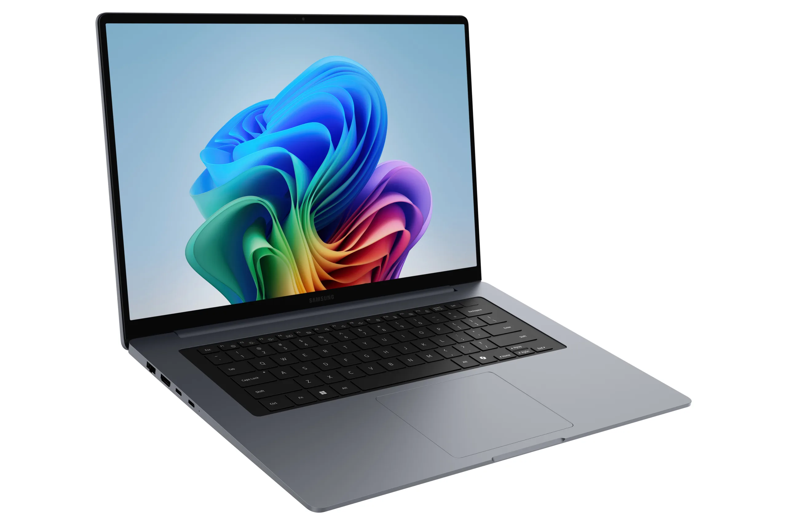 Official Samsung Galaxy Book6 16-inch design in Gray showing the ultra-slim 11.9mm profile and 16:10 display.