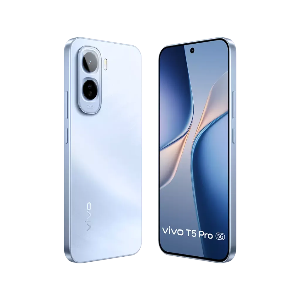 vivo T5 Pro camera and durability showing Sony IMX882 OIS sensor with IP68 and IP69 rating