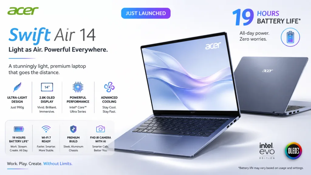 Acer Swift Air 14 lightweight Windows laptop