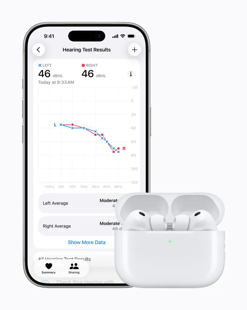 AirPods Pro hearing test feature inside Apple Health ecosystem