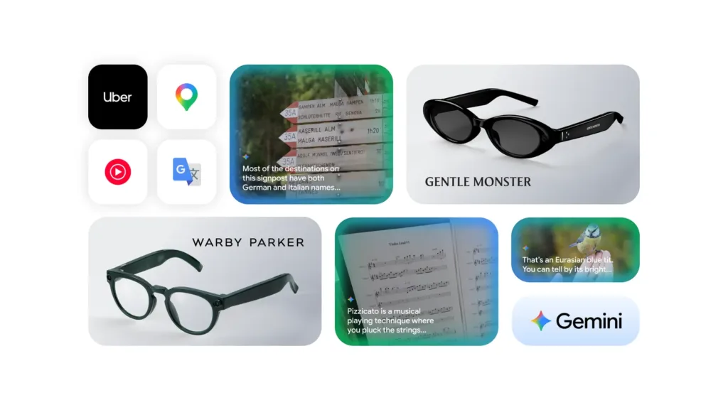 Android XR smart glasses powered by Gemini AI assistant