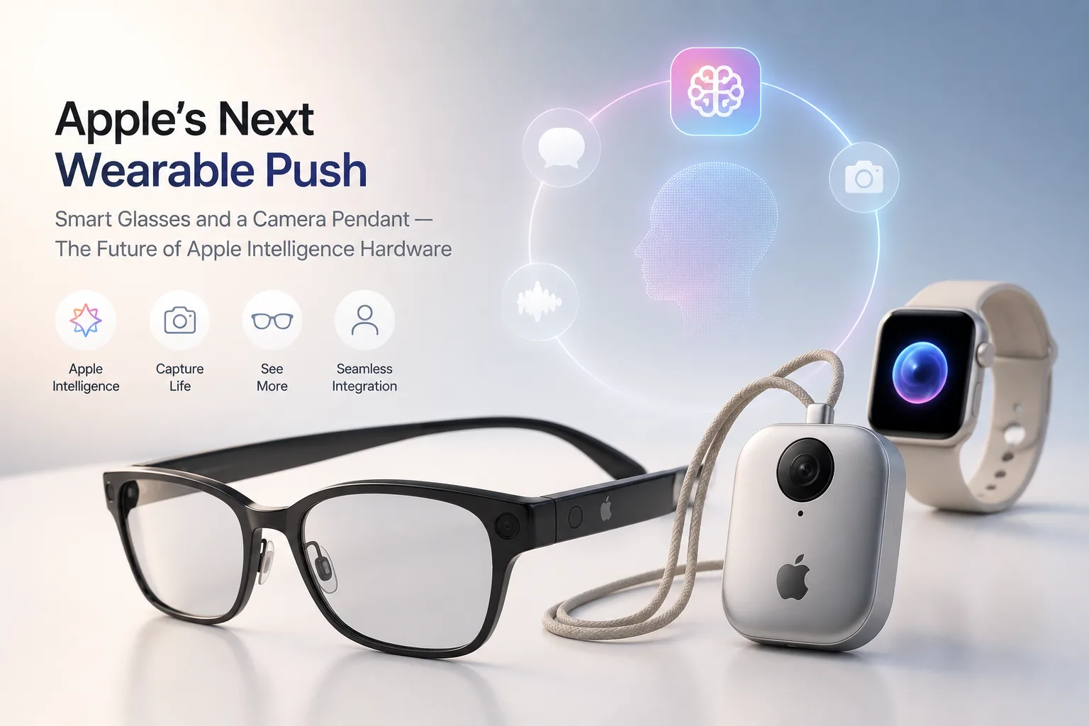 Apple smart glasses could launch with cameras audio and Siri integration as Apple Intelligence wearable