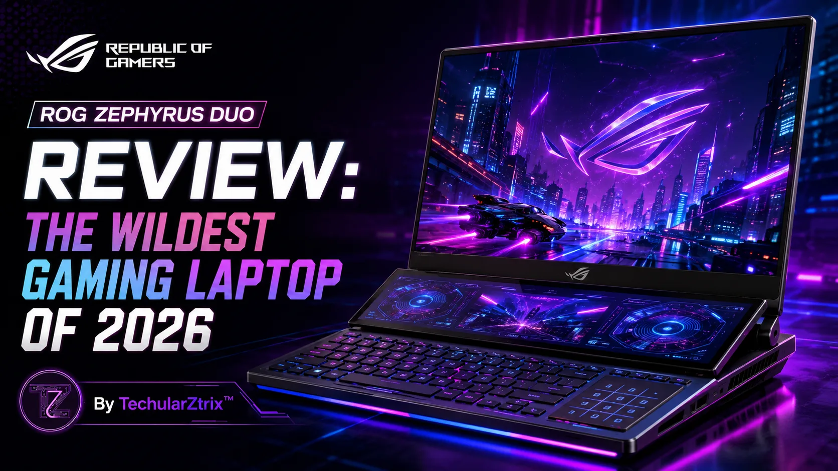 ASUS ROG Zephyrus Duo dual OLED gaming laptop review