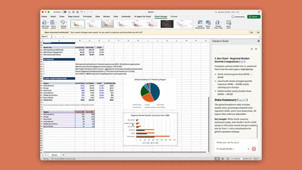 Claude for Excel can debug formulas answer workbook questions and fill templates