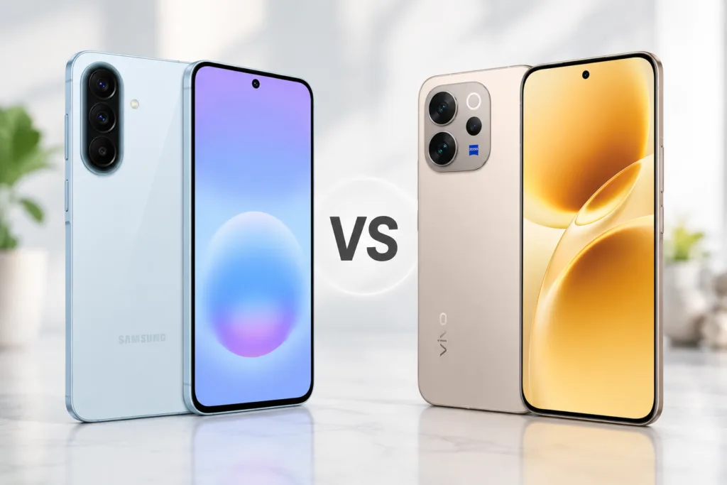 Galaxy A57 5G vs vivo V70 Elite gaming and performance comparison