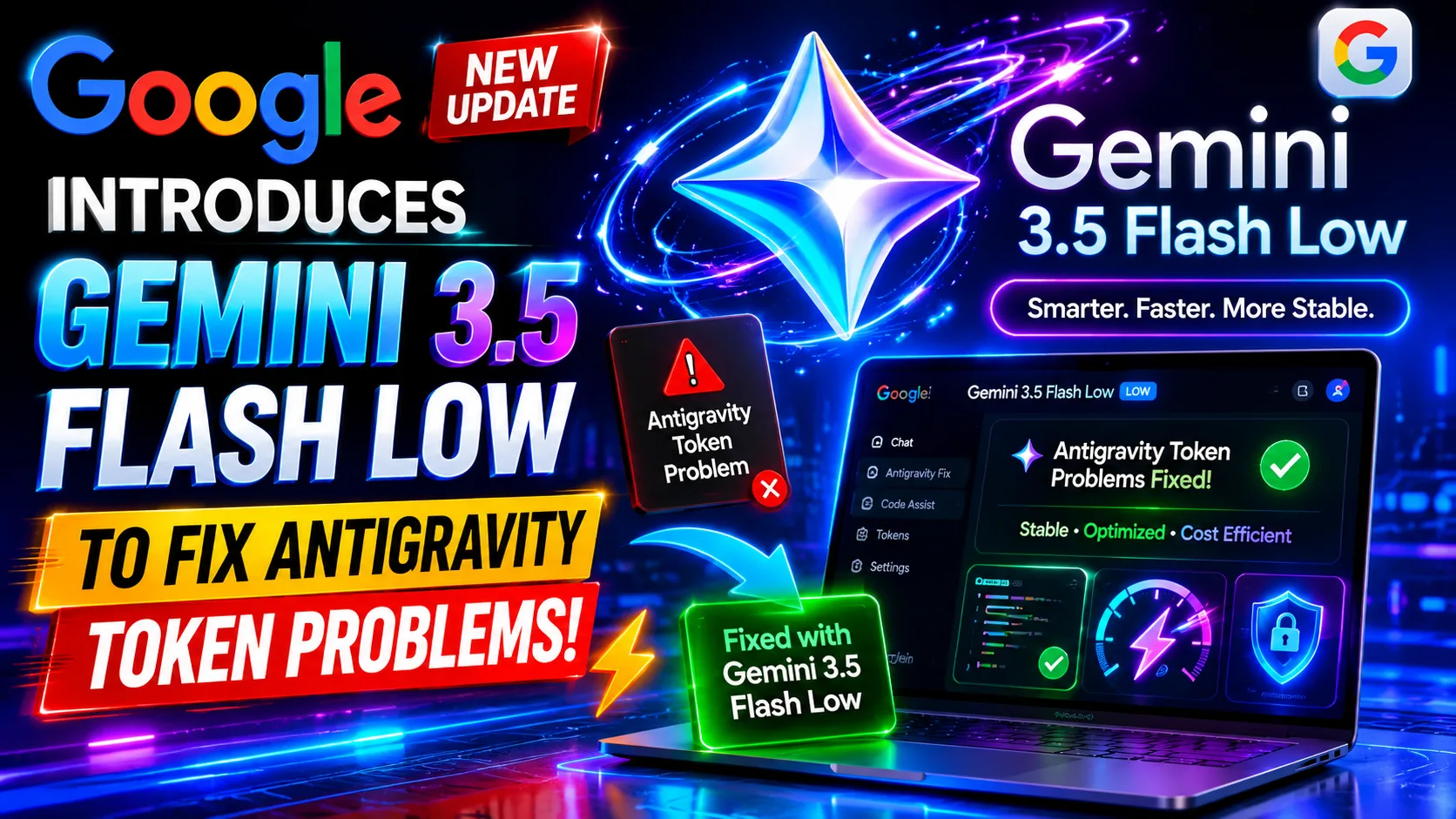 Google Gemini 3.5 Flash Low update fixing Antigravity token limit issues