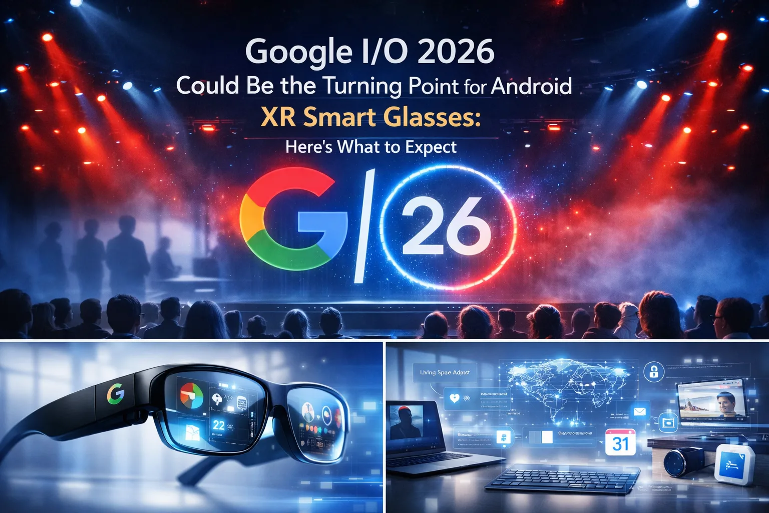 Android XR smart glasses concepts expected at Google I/O 2026 event