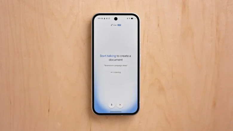 Google Rambler AI feature inside Gboard converting speech into polished text