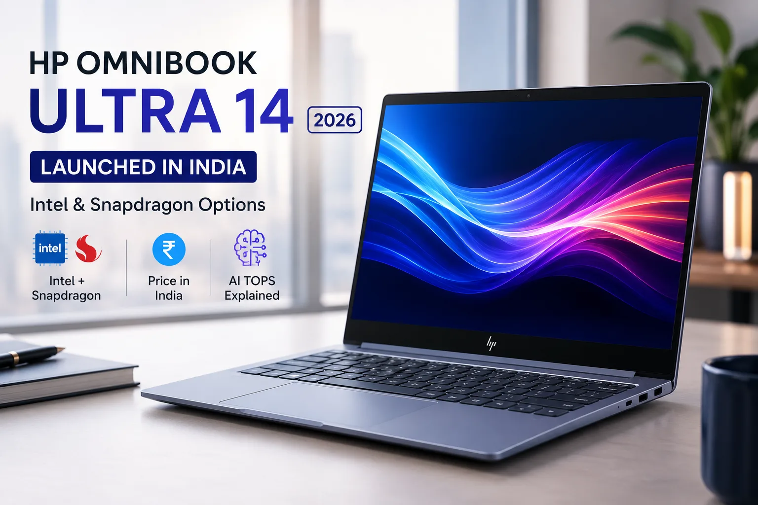 HP OmniBook Ultra 14 (2026) launched in India with OLED display and AI performance