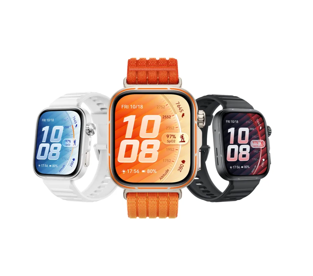 Huawei Watch Fit 5 Pro features curved 2.5D sapphire glass display design