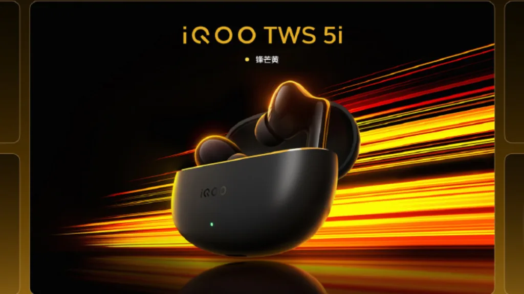 iQOO TWS 5i earbuds launched in Sharp Yellow with spatial audio and up to 50 hours total battery life