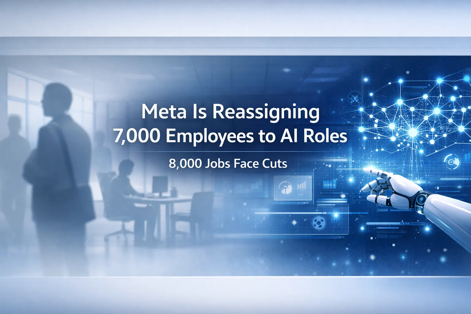 Meta restructures workforce with 7000 employees moved to AI roles and 8000 jobs cut