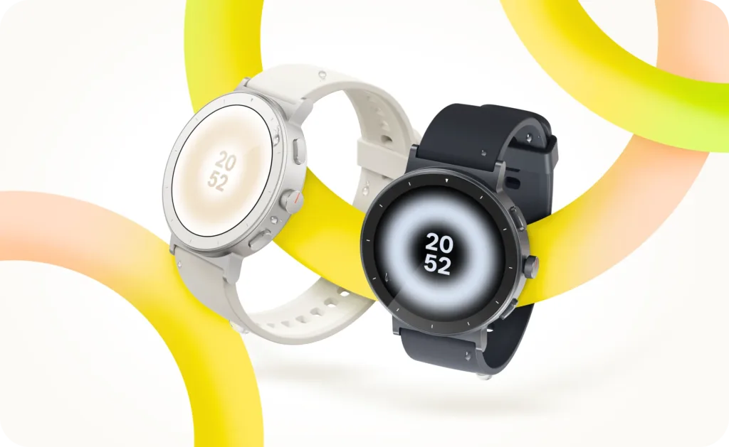 Realme Watch S5 featuring large circular AMOLED display