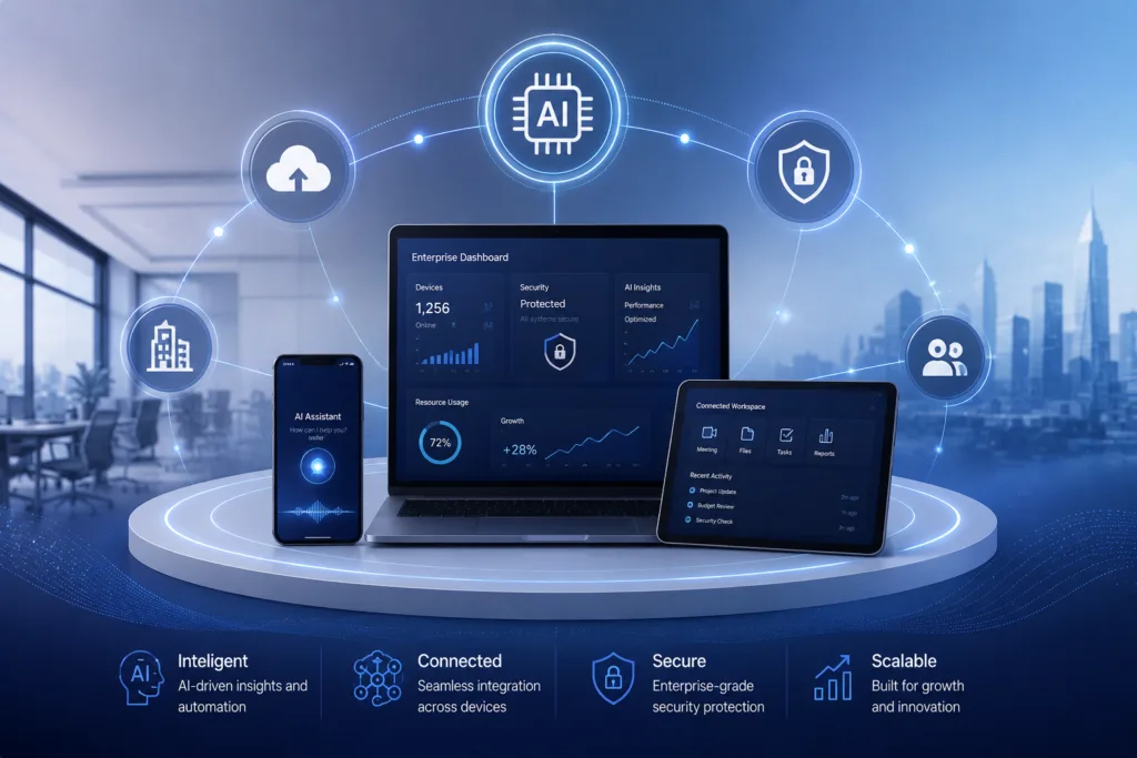 Samsung connected ecosystems solutions for enterprise businesses in India across hardware and software