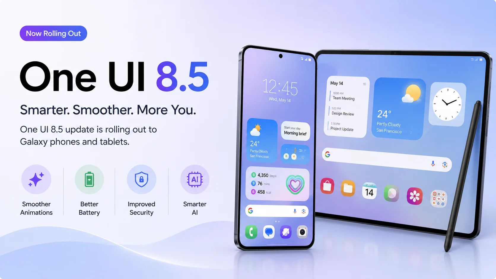 Samsung One UI 8.5 update rollout begins for Galaxy S25 and S24 series