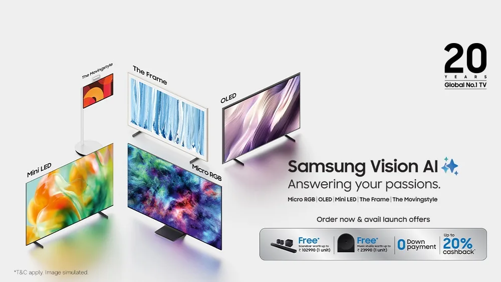 Samsung The Frame TV 2026 with AI art mode features