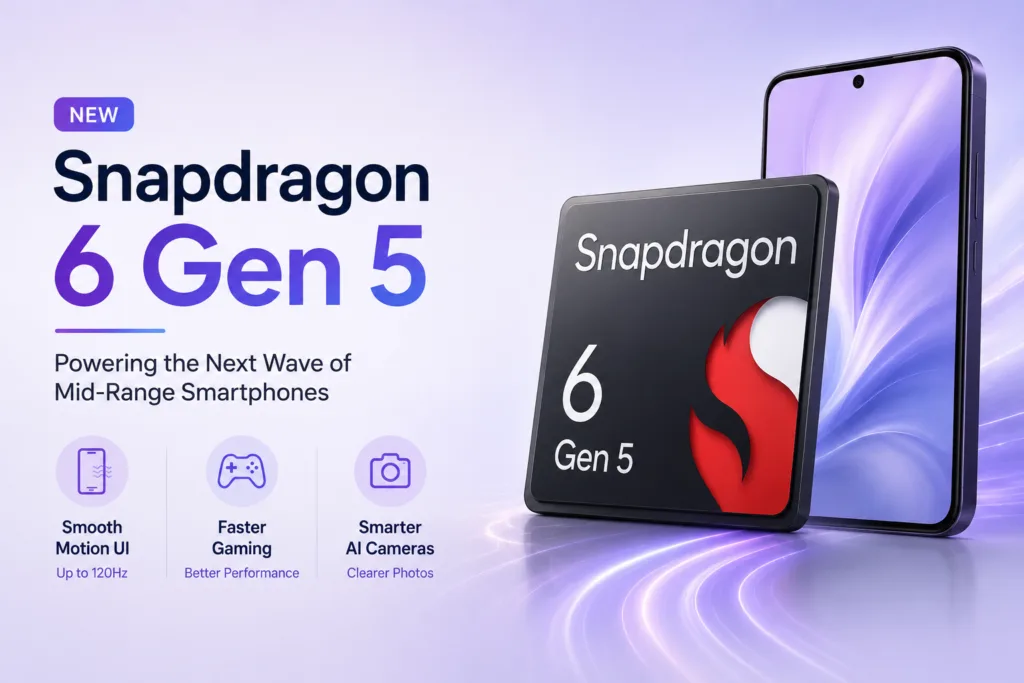 Snapdragon 6 Gen 5 4nm processor supports Wi-Fi 7 Bluetooth 6 and 200MP cameras