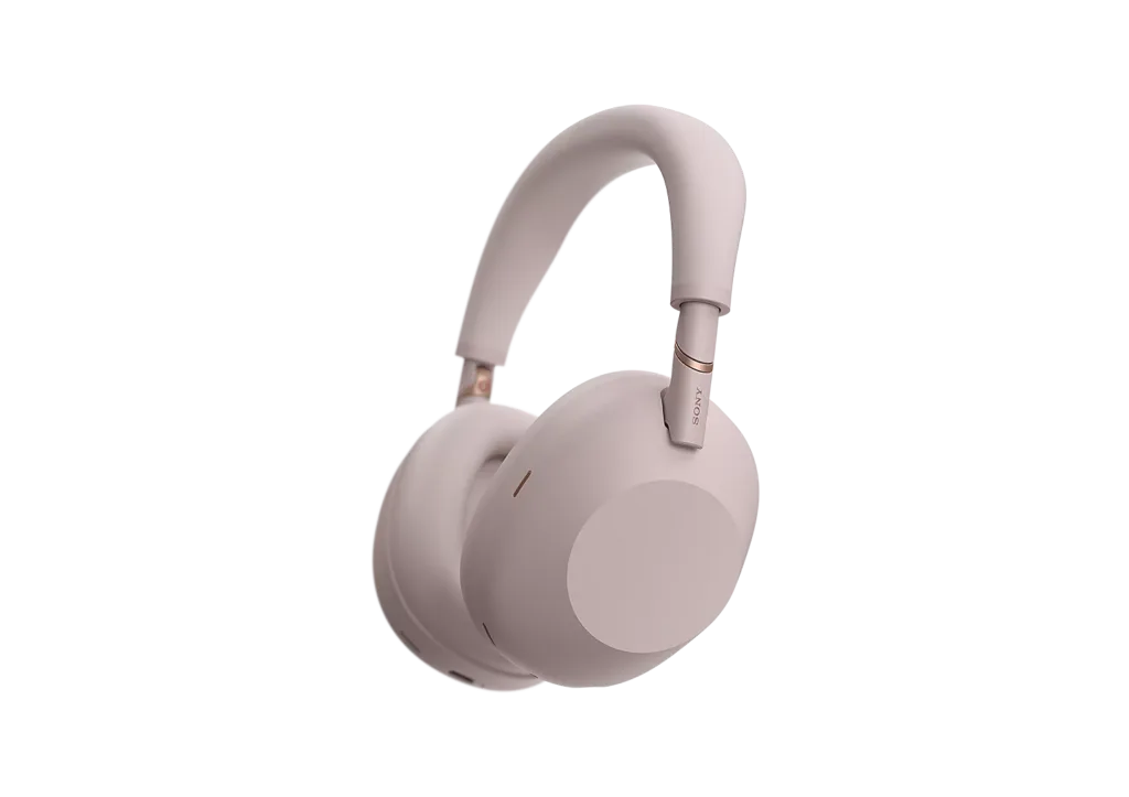 Sony 1000X The Collexion headphones worn during travel showing noise cancellation use case