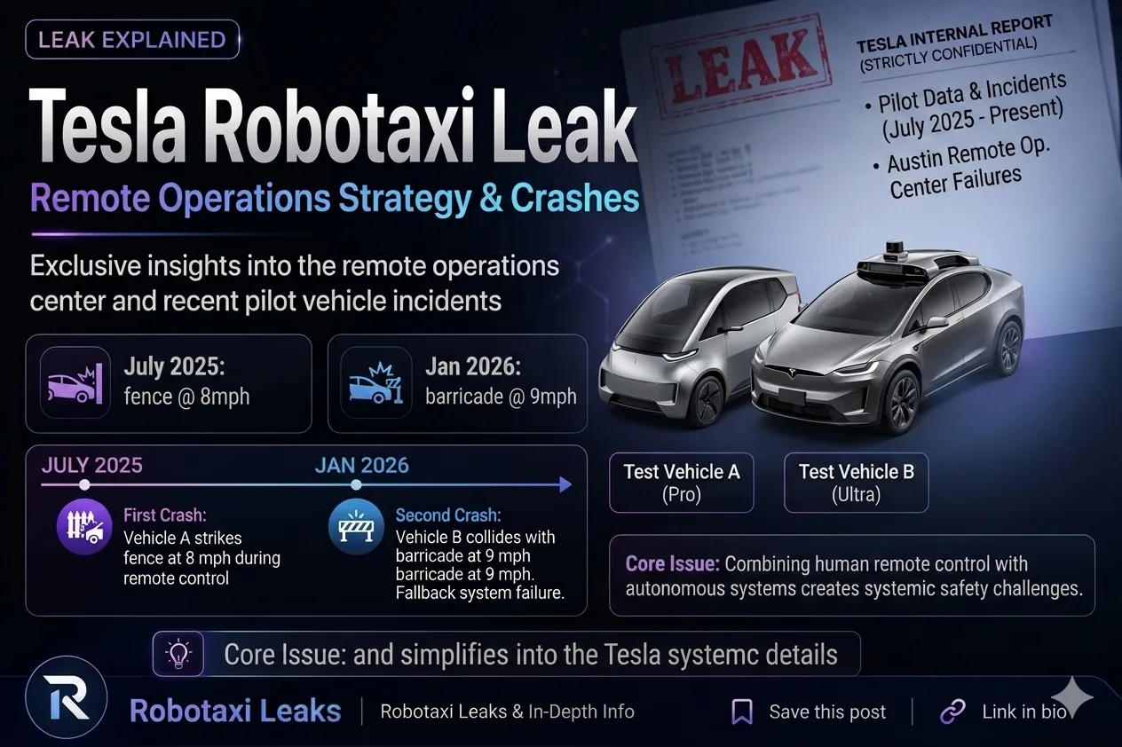 Tesla Robotaxi crash report reveals teleoperator remotely driving vehicle in Austin Texas