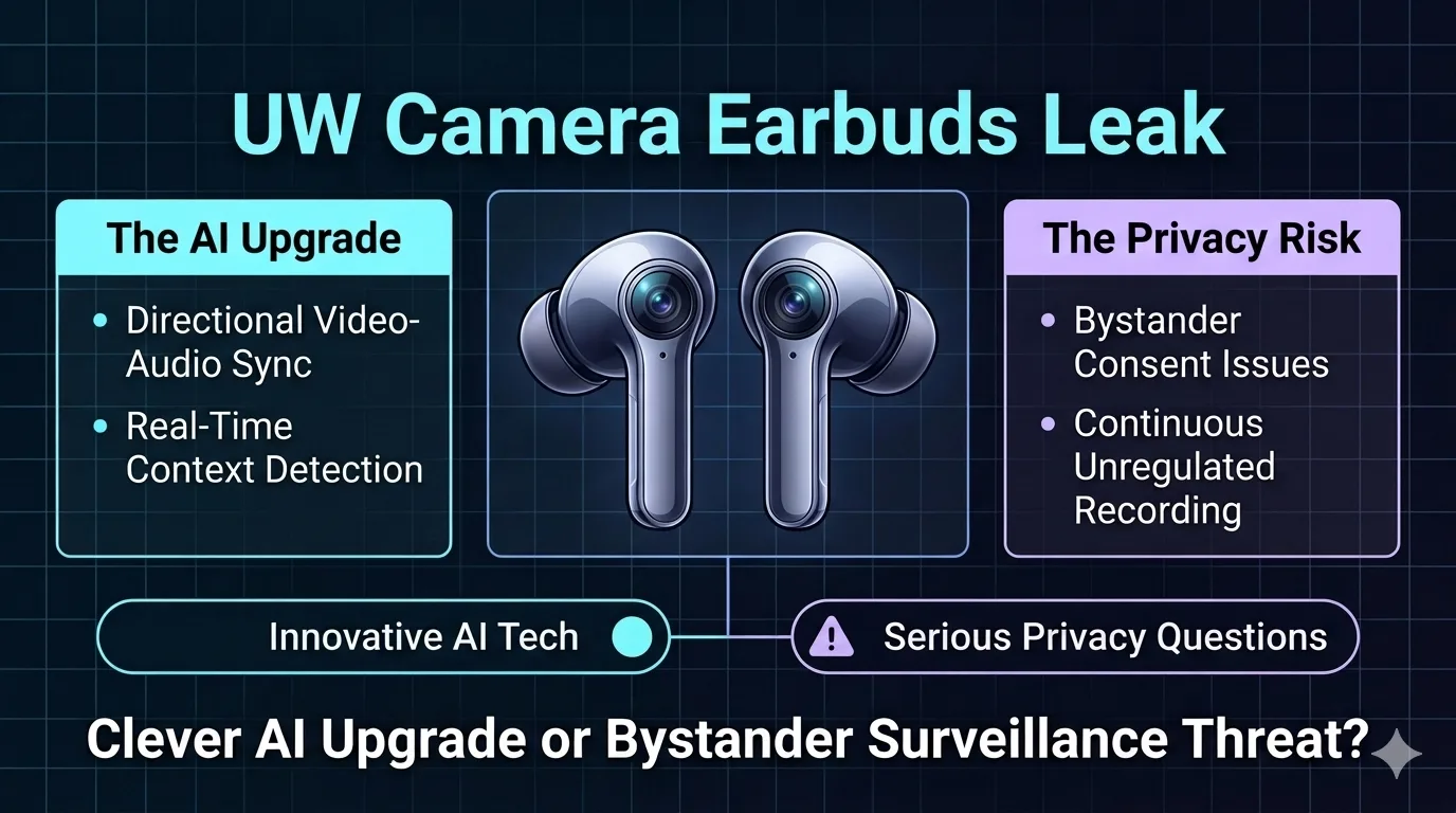 University of Washington VueBuds prototype shows tiny cameras inside wireless earbuds for hands-free AI