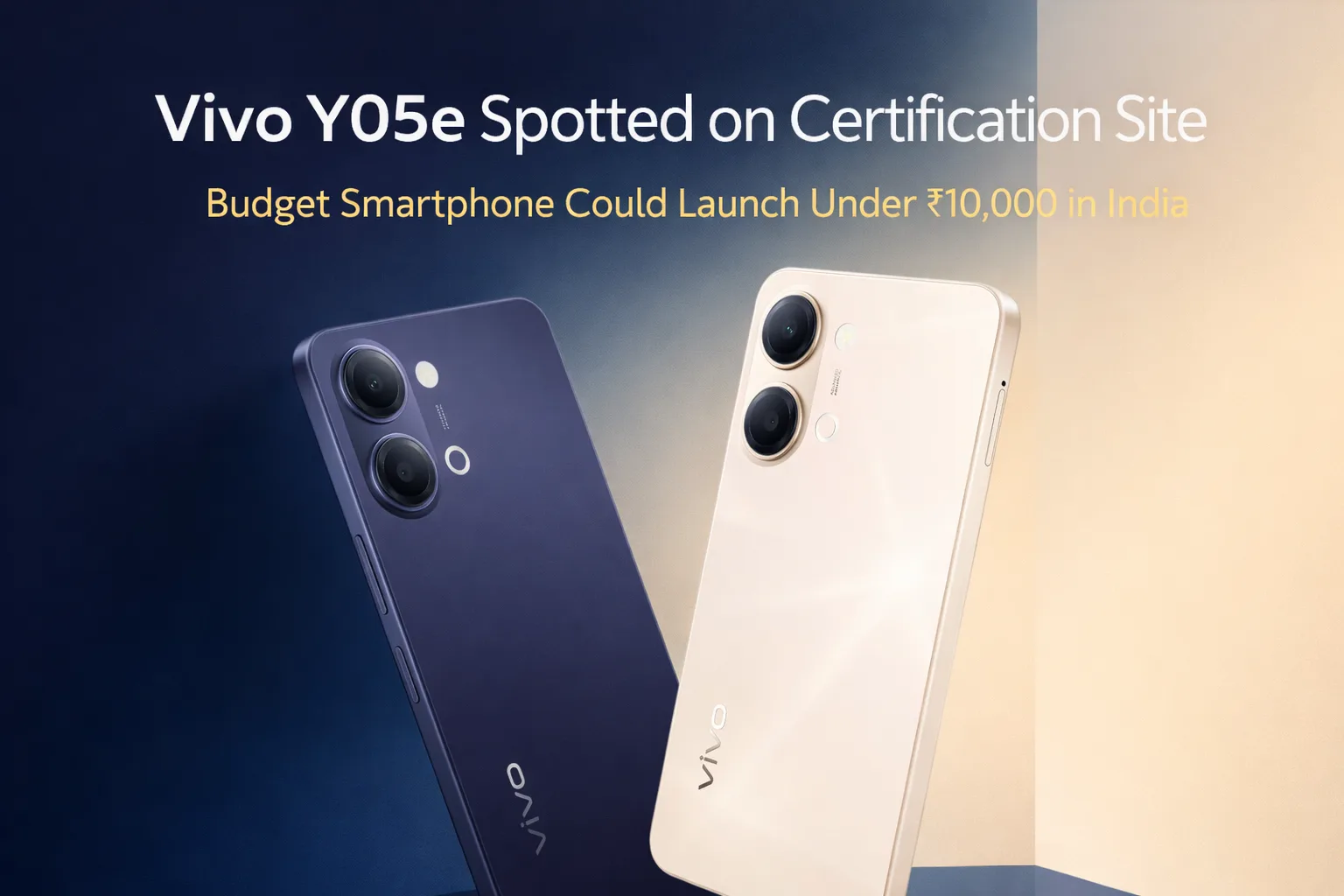 Vivo Y05e budget smartphone spotted on certification listing expected to launch under Rs 10000