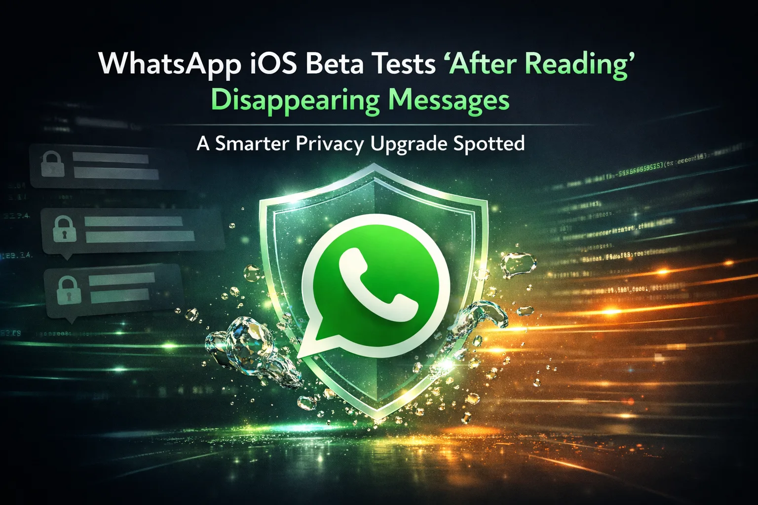 WhatsApp iOS beta testing after reading disappearing messages privacy feature with new timer controls