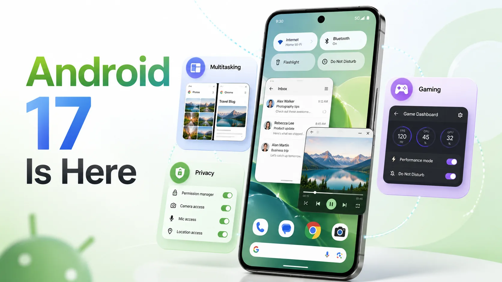 Android 17 Officially Rolls Out With Powerful New Multitasking, Privacy and Gaming Features