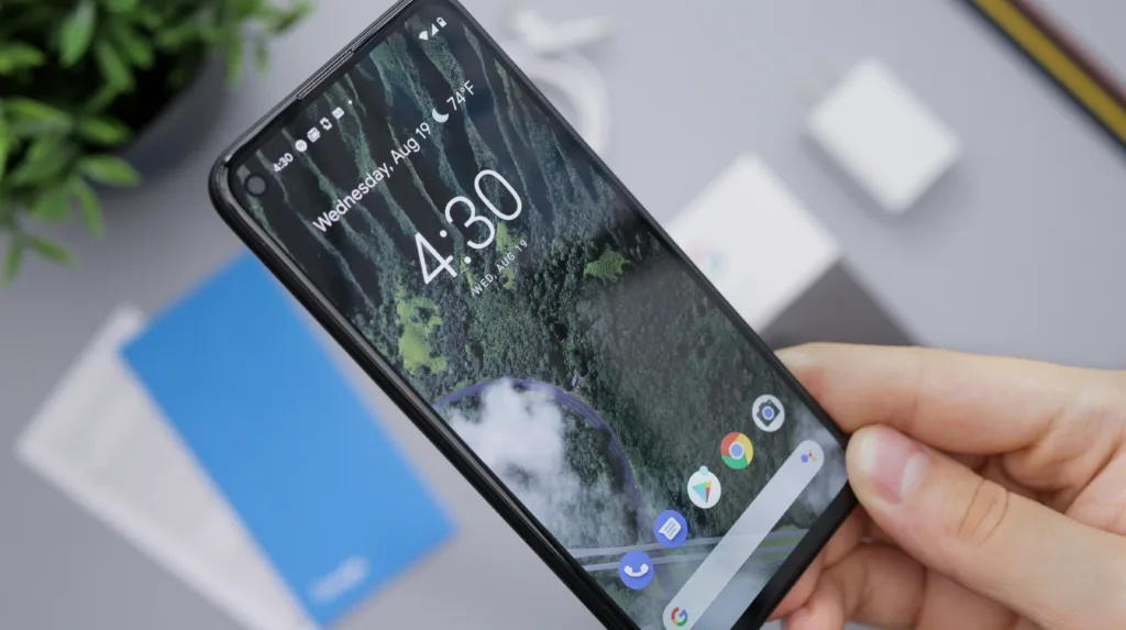 Cleaning Android proximity sensor near the earpiece to fix black screen during calls