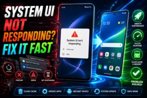 Android phone displaying System UI Isn't Responding error message