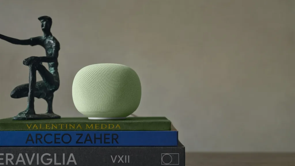 Google Home Speaker powered by Gemini for Home voice assistant