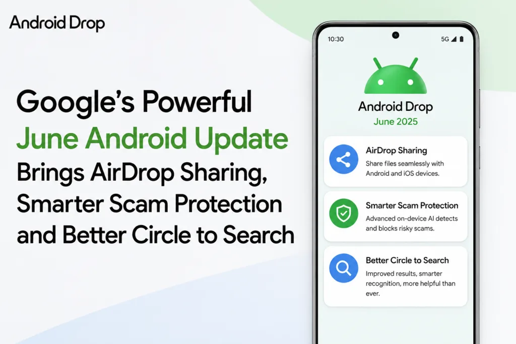 Google June Android Feature Drop introducing new Android features