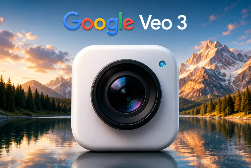 Google Veo 3 AI video generator creating cinematic video clips