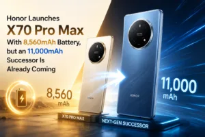 Honor X70 Pro Max smartphone with 8560mAh battery and AMOLED display
