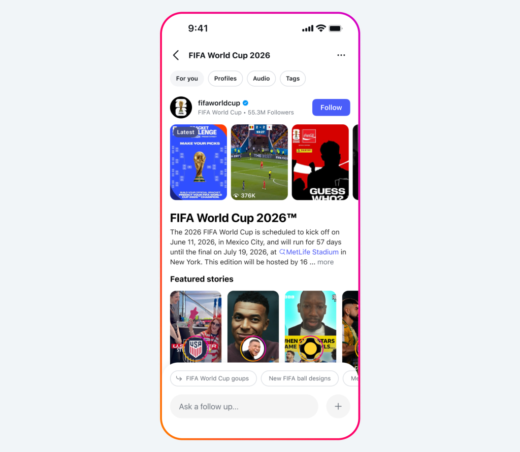 Instagram Goal AI voice effect for FIFA World Cup 2026