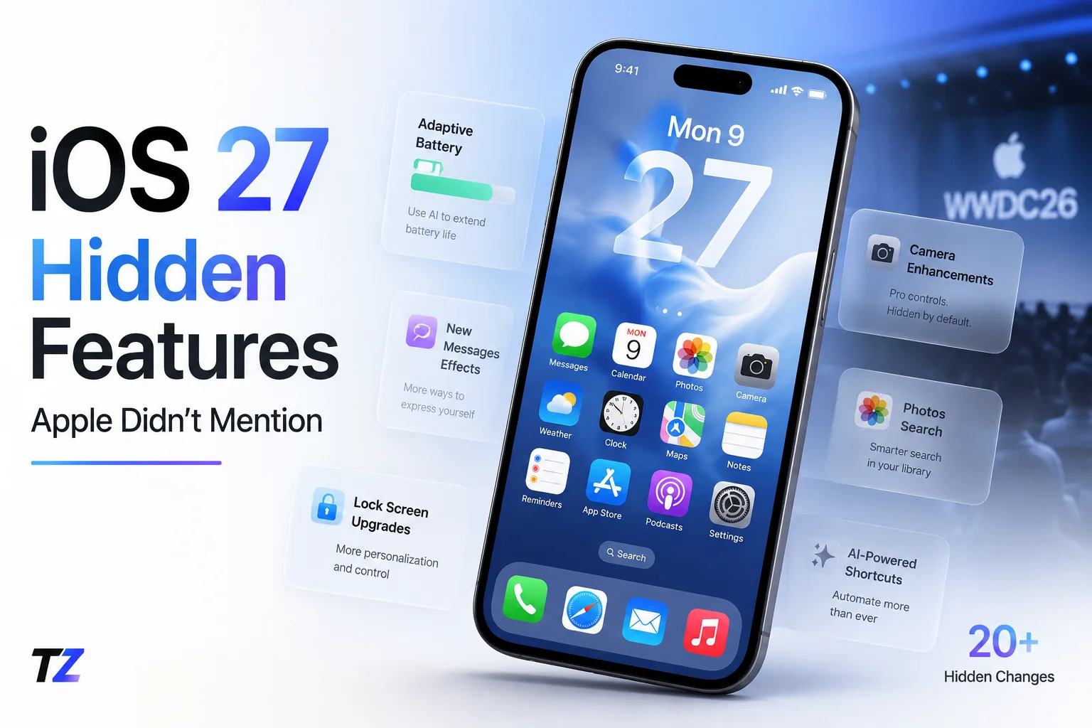 iOS 27 hidden features discovered after WWDC 2026 including FaceTime widgets and Apple Intelligence upgrades