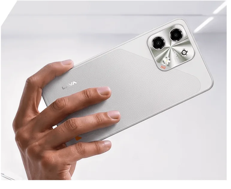 Lava Bold N2 5G highlighting its large 6000mAh battery capacity