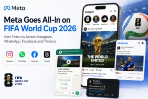 Meta FIFA World Cup 2026 features across Instagram WhatsApp Facebook Messenger and Threads