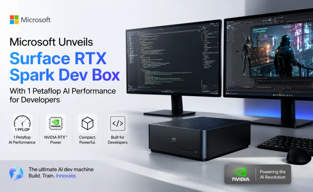 Microsoft Surface RTX Spark Dev Box powered by NVIDIA RTX Spark AI chip
