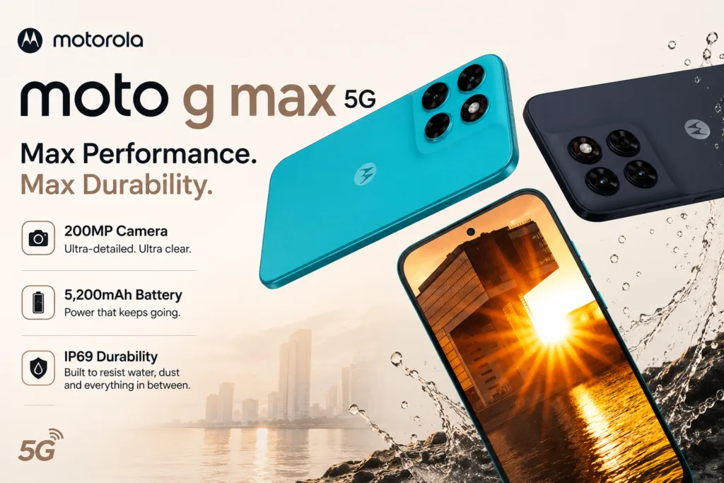 Moto G Max 5G with 200MP camera and AMOLED display