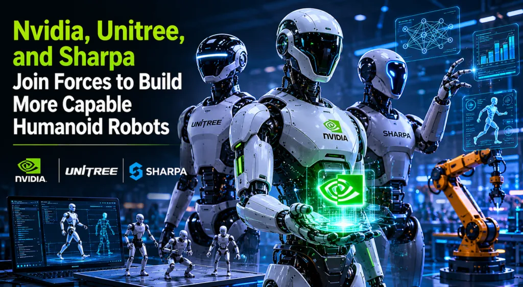 Nvidia Unitree and Sharpa humanoid robot partnership announcement