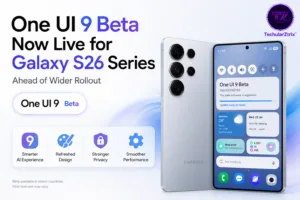 Samsung One UI 9 Beta interface shown on Galaxy S26 series smartphones
