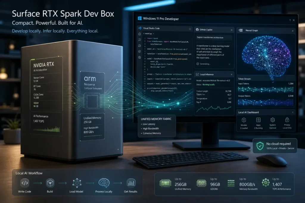 Compact AI workstation built for machine learning and AI development