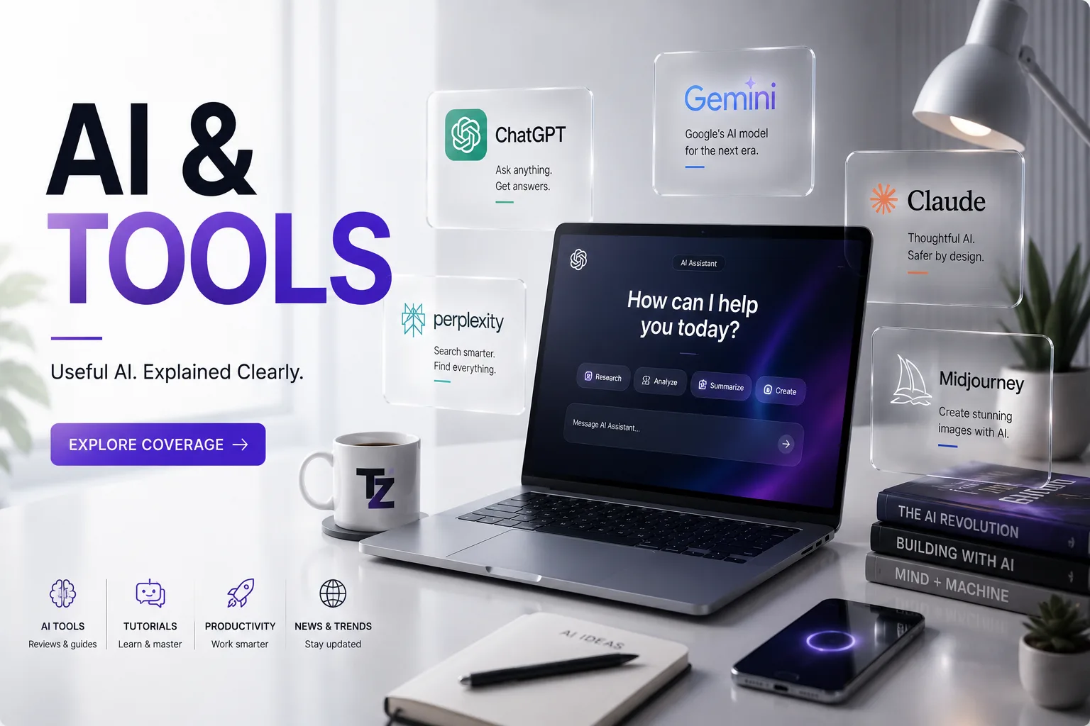Artificial intelligence tools, AI assistants, productivity software and emerging technologies