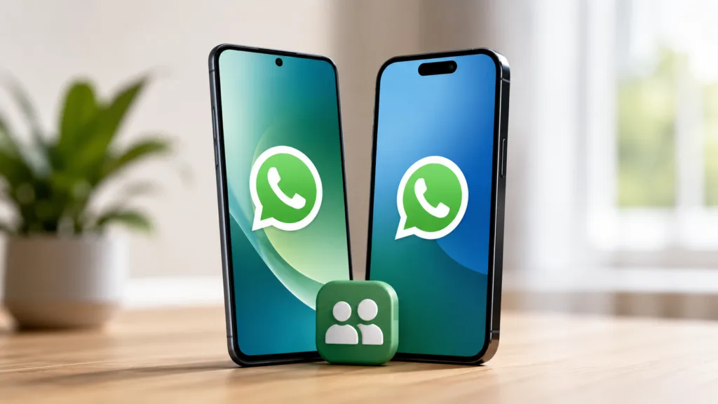 WhatsApp Add Account option in settings