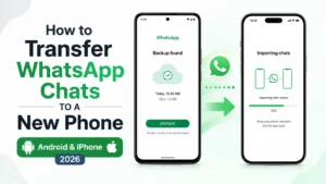 WhatsApp chat transfer between Android and iPhone in 2026