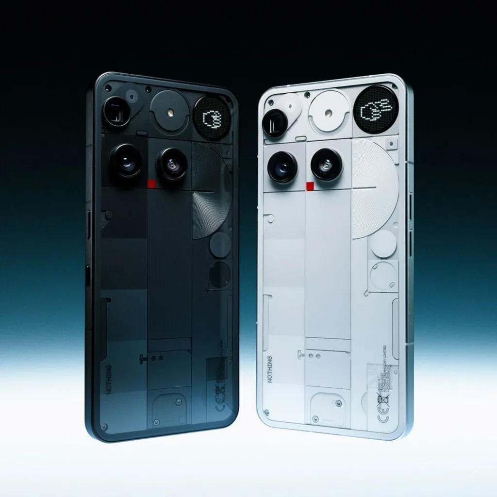 Nothing Phone 3 transparent-inspired design with Glyph Matrix
