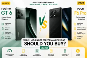 Realme GT 6 and POCO F6 Pro smartphone comparison